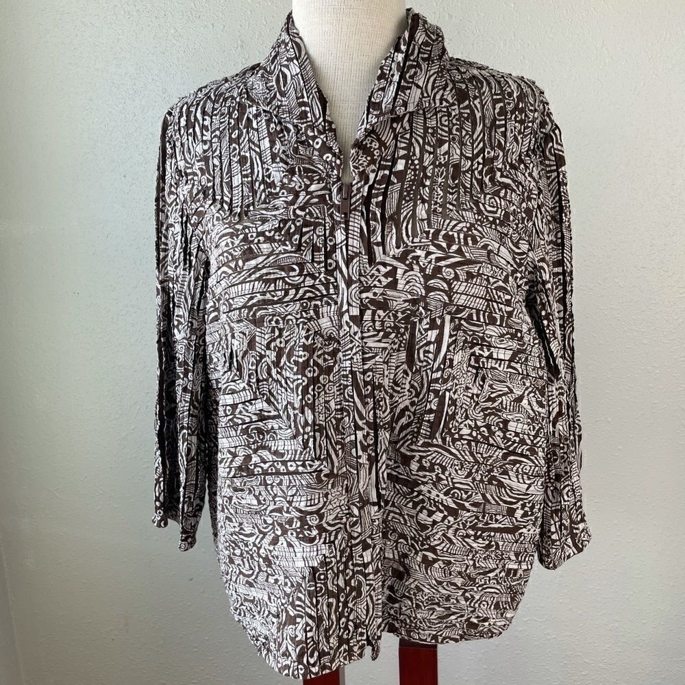 Multiples Full Zip Jacket/Top Size M EUC